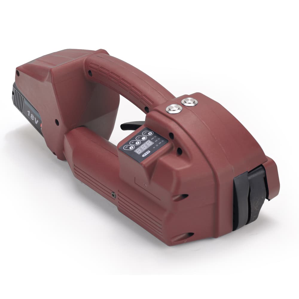 One Button Operated Battery Strapping Tool